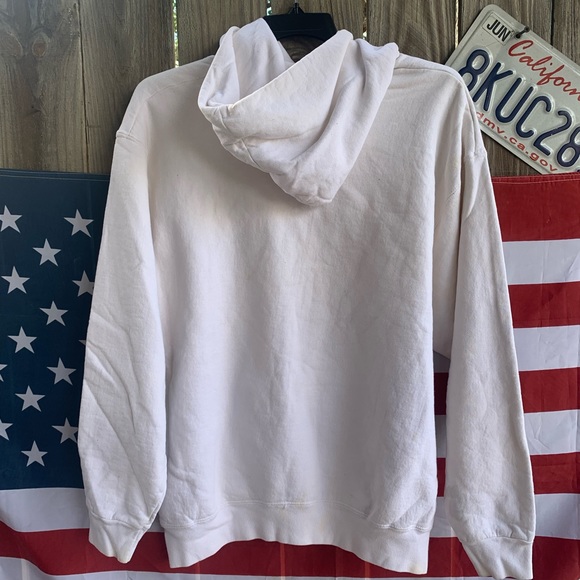 Vintage 90s Nike Air embroidered center swoosh spell out Hoodie Size XXL - Picture 4 of 9